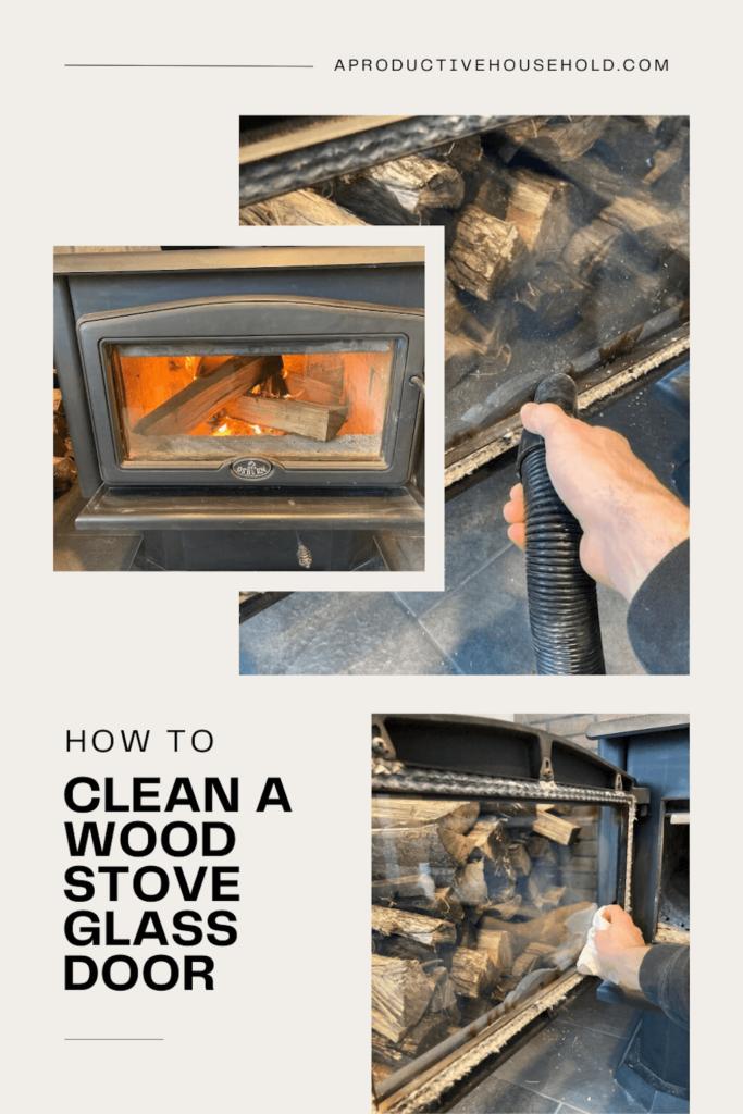 how to clean a wood stove glass door pinterest