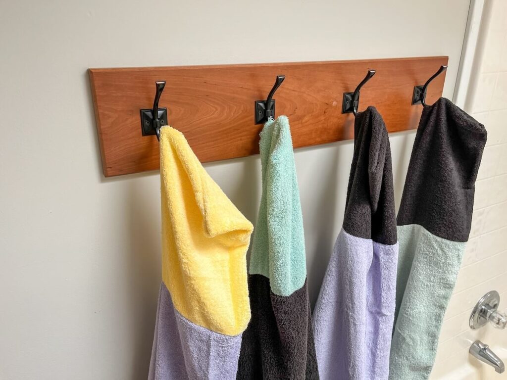 diy towel rack