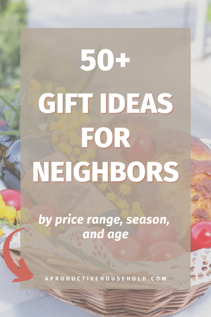 gift basket with title overlay pinterest pin