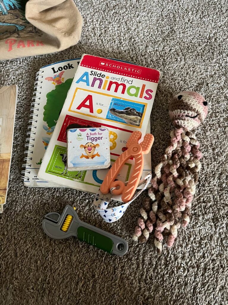 baby toys for church quiet bag