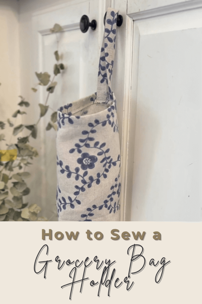 How to Sew a Grocery Bag Holder pinterest