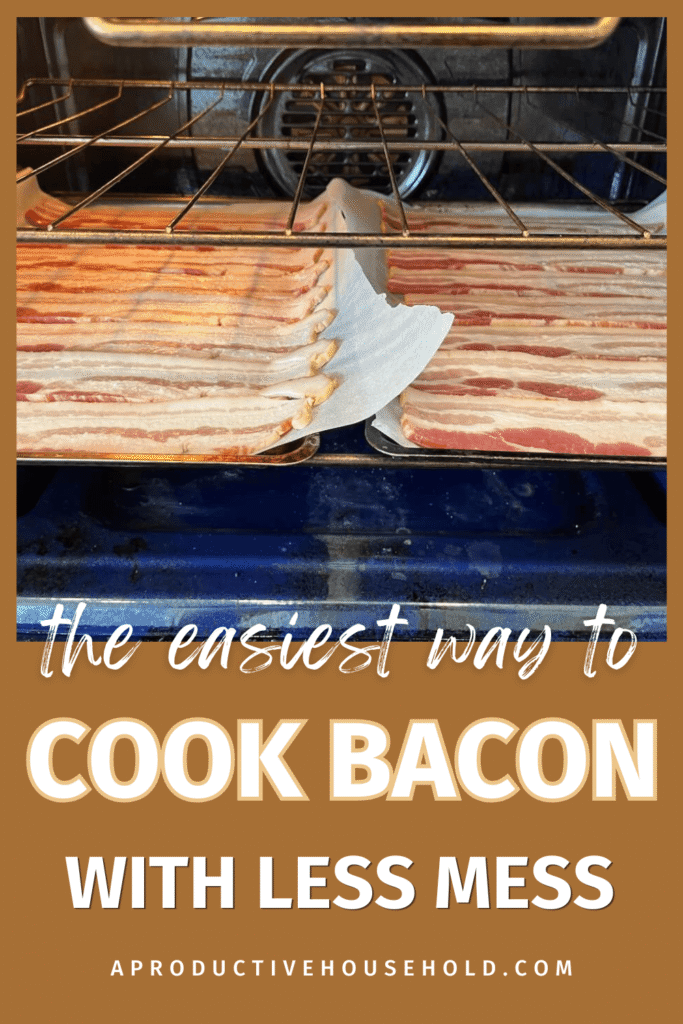 the easiest way to cook bacon with less mess pinterest